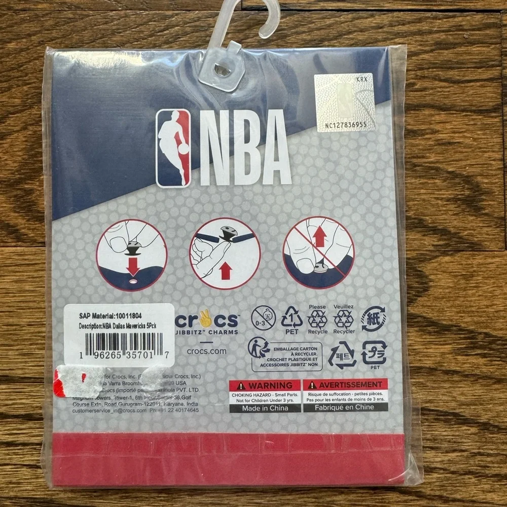 Crocs Jibbitz NBA Dallas Mavericks - 5 Pack, NWT